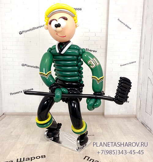 Хоккеист из шаров