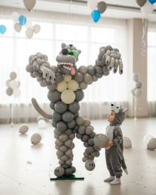 Волк из шаров