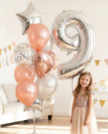 Шары в пудровом цвете