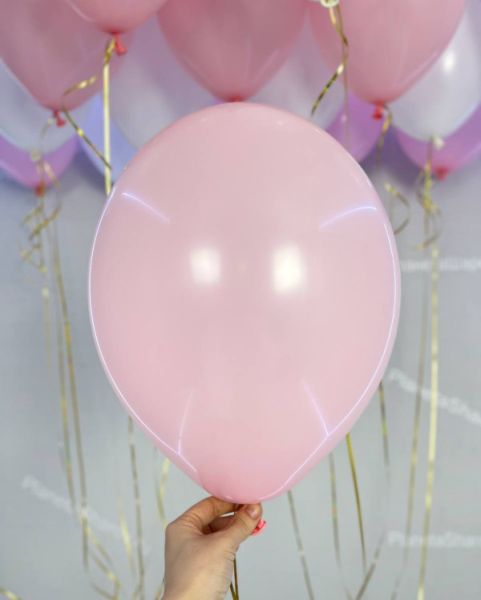 Бело-розовые воздушные шары