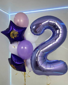 Фонтан золотой с фиолетовым