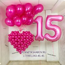 Шары на пятнадцатилетие