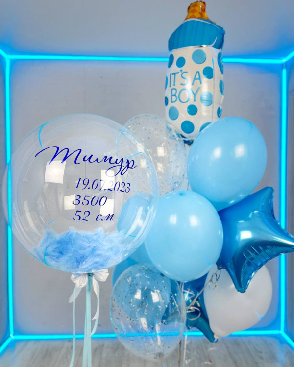 Шары на выписку мальчика