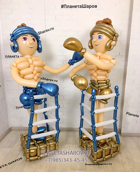Боксеры на ринге из шаров