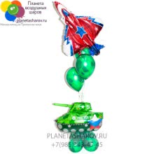 Фонтан с танком и самолетом