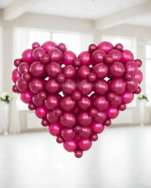Объемное сердце из шаров