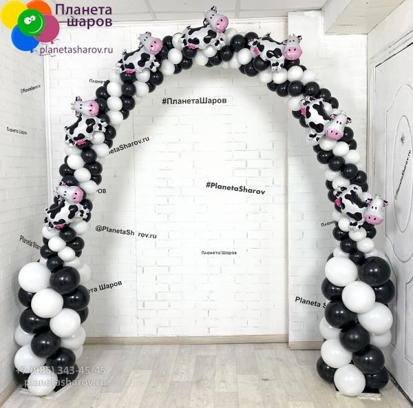 Арка с коровками 