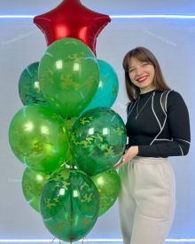 Связка 21 шар милитари