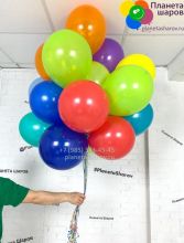 Связка 15 разноцветных шаров 