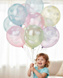 Шар с рисунком перышек