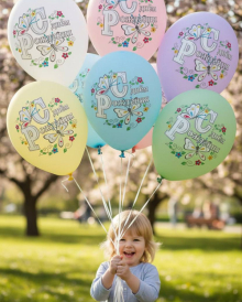 Шар с рисунком бабочек 