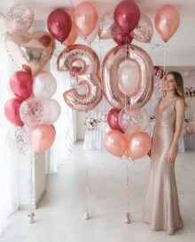 Набор из шаров с цифрами 30
