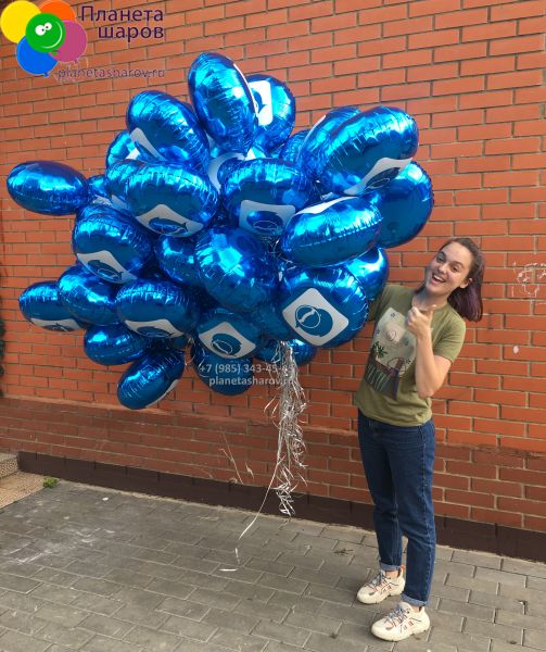 Фольгированный шар с логотипом компании