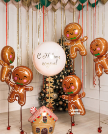 Семья пряников с сердцами