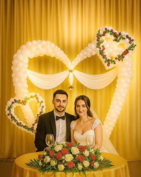 Свадебная арка из шаров