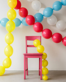 Гирлянда из шаров в один шар