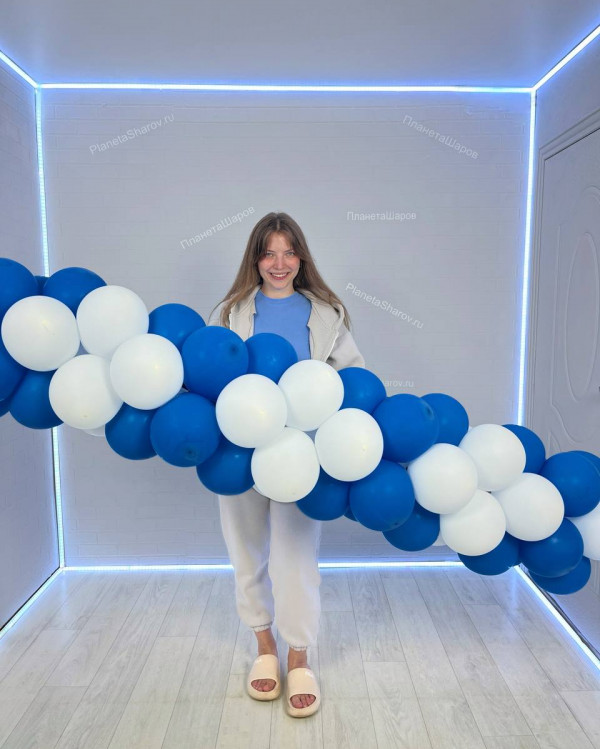 Гирлянда из шаров ромбик