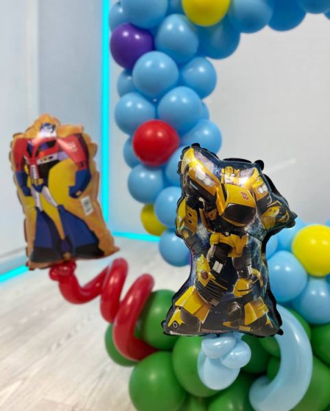 Цифра 6 из шаров для мальчика