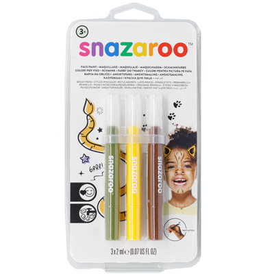 Аквагрим ручка Джунгли 3цвх2мл/Sn