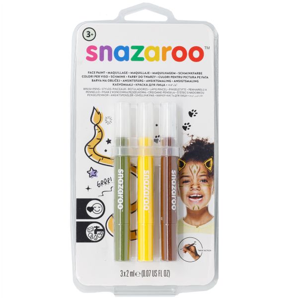 Аквагрим ручка Джунгли 3цвх2мл/Sn