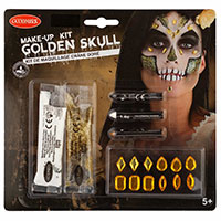 Грим HWN Череп золот 2цв +3каранд +акс