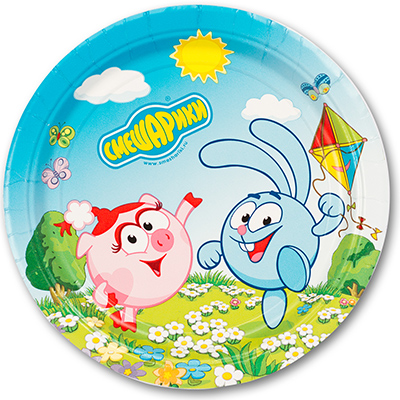 Тарелка Смешарики 17см 8шт/A
