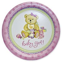 Тарелка Медвежонок Девочка 23см 8шт/A
