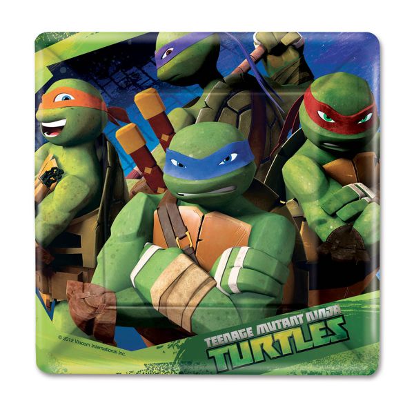 Тарелка Черепашки-Ниндзя 17см квад 8шт/А