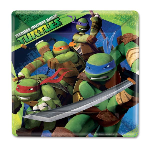 Тарелка Черепашки-Ниндзя 25см квад 8шт/А