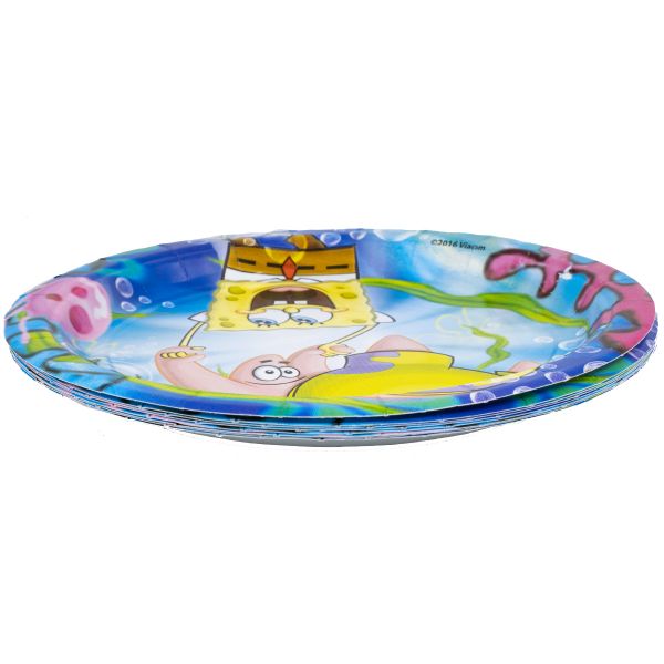 Тарелка Губка Боб 17см 8шт/A