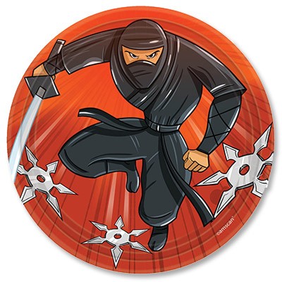 Тарелка Ниндзя 17см 8шт/A