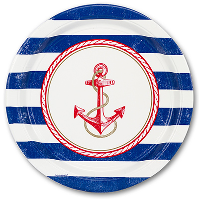 Тарелка Морская 25см 8шт/A