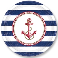 Тарелка Морская 25см 8шт/A