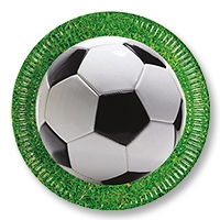 Тарелка Футбол зеленый 23см 8шт/Р