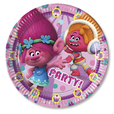 Тарелка Тролли 23см 8шт/P