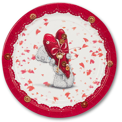 Тарелка Me to you RED 23см 8шт/A