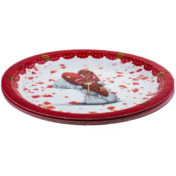 Тарелка Me to you RED 23см 8шт/A