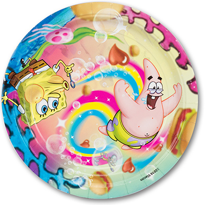 Тарелка Губка Боб 23см 8шт/A