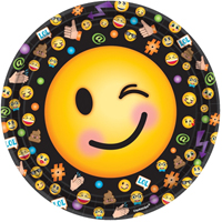 Тарелка Эмоции Смайлик 23см 8шт/A