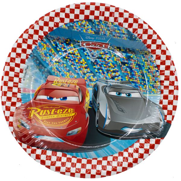 Тарелка Тачки 3 20см 8шт/Р