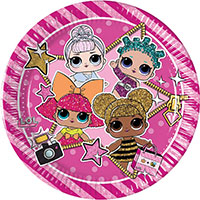 Тарелка Куклы ЛОЛ 20см 8шт/Р