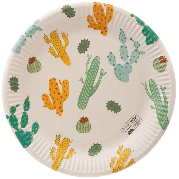 Тарелка ЭКО Кактус 23см 8шт/P
