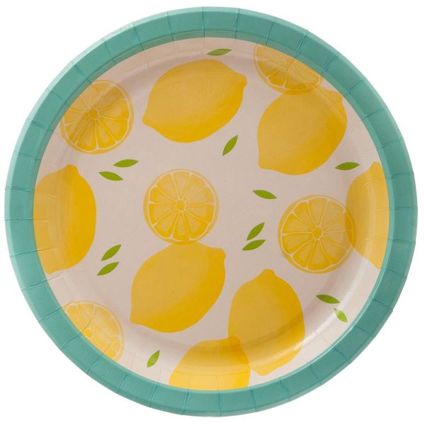 Тарелка Лимоны 23см 8шт/Р