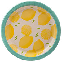 Тарелка Лимоны 23см 8шт/Р