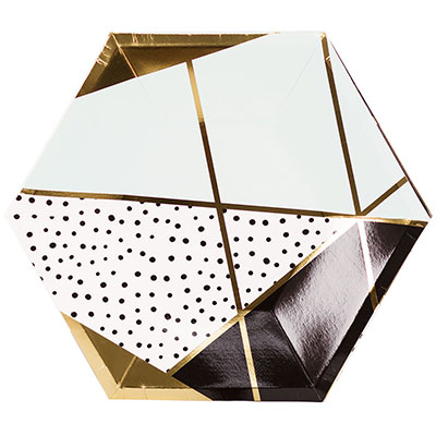 Тарелка фигурная Мятная Роскошь 23см6штG