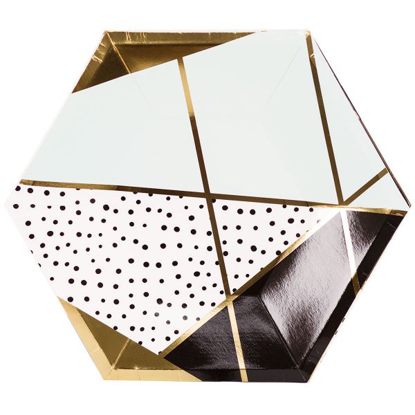 Тарелка фигурная Мятная Роскошь 23см6штG