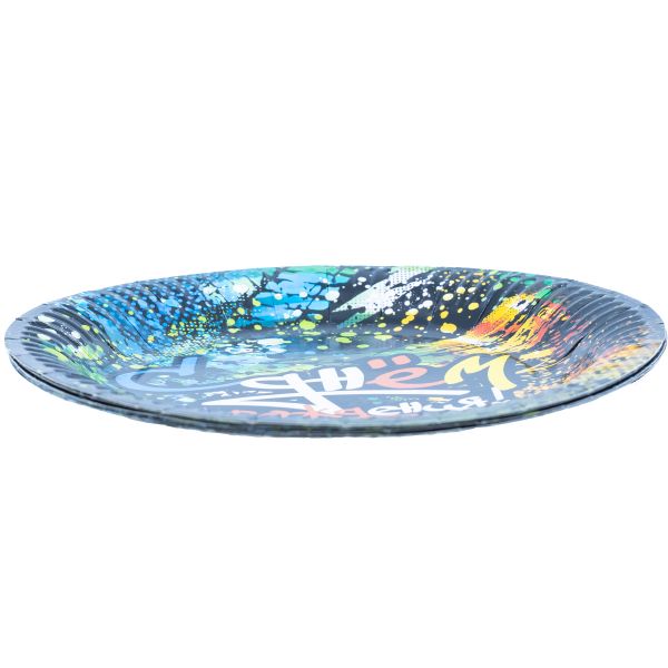 Тарелка бум С ДР Граффити 17см 6шт/G