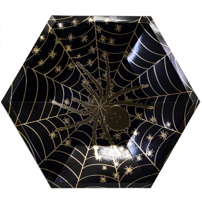 Тарелка фигур HWN Паутина 25см 6шт/G