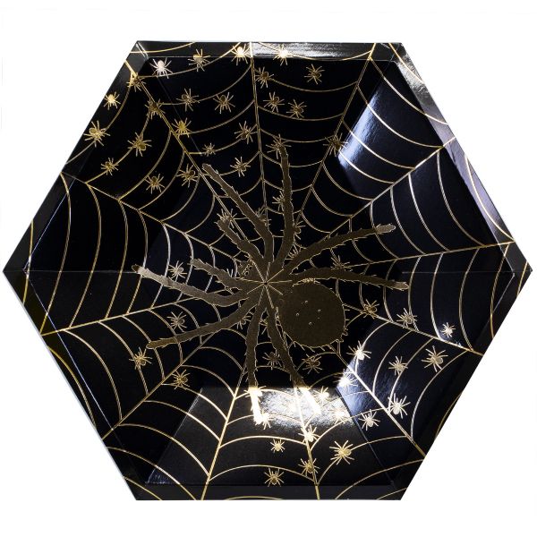Тарелка фигур HWN Паутина 25см 6шт/G
