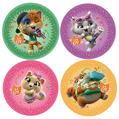 Тарелка 44 Котёнка 23см 8шт/A